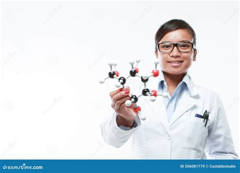 An Asian Female Medicinal Chemist Stock Image Image Of Equipment