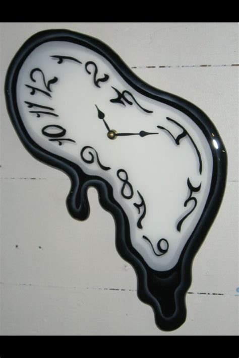 Melting Clock Clock Drawings Clock Tattoo Melting Clock