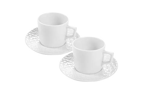 Espresso cup Set, 4 pcs, white, Shape 
