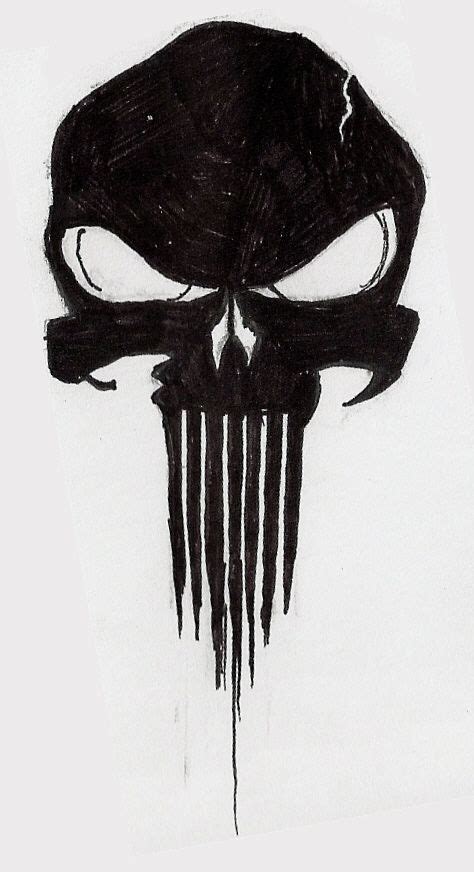 Punisher The Punisher Kafatasları Grafik Sanatı