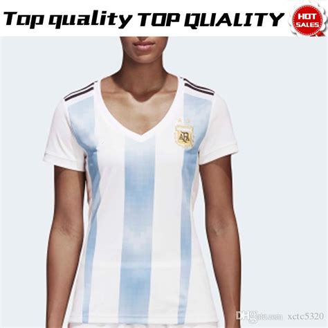 2018 Argentina Women Home Soccer Jersey 2018 World Cup Women Argentina Female Soccer Shirt 2018