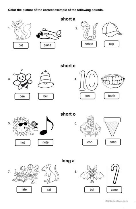 Short Vowel Sounds English Esl Worksheets For Distance Learning And