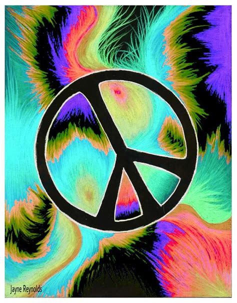 Psychedelic Peace Symbol