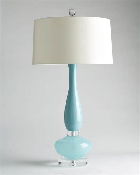 Turquoise Murano Glass Lamp C Lamp Table Lamps For Bedroom