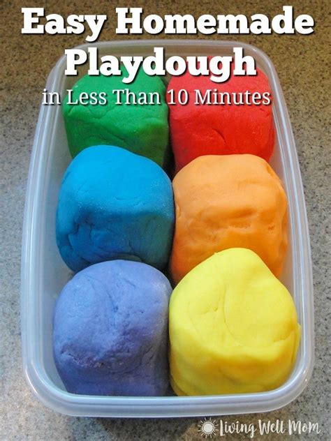 Easy Homemade Playdough Recipe In Less Than 10 Minutes Eva Hawes Copy Me That