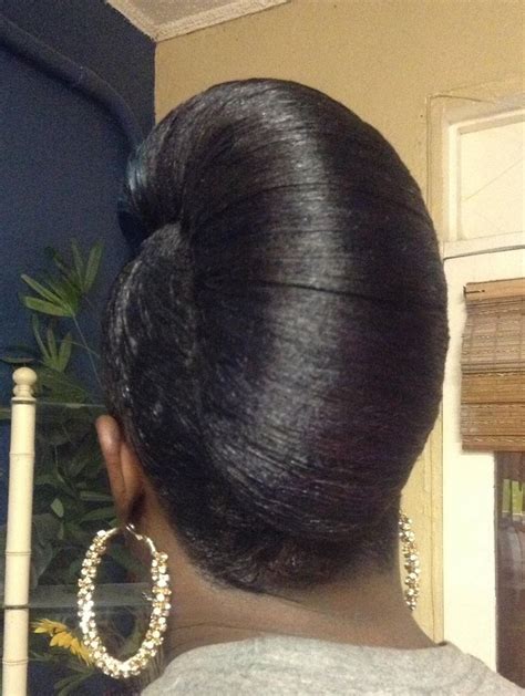 #black hair #90's #updo #french roll. 1084 best images about French Twist on Pinterest | French ...