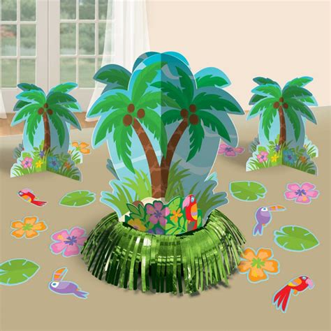 Does anyone have a simple idea to make these trees? Hawaiian Party Palm Tree Table Decorations Kit ...