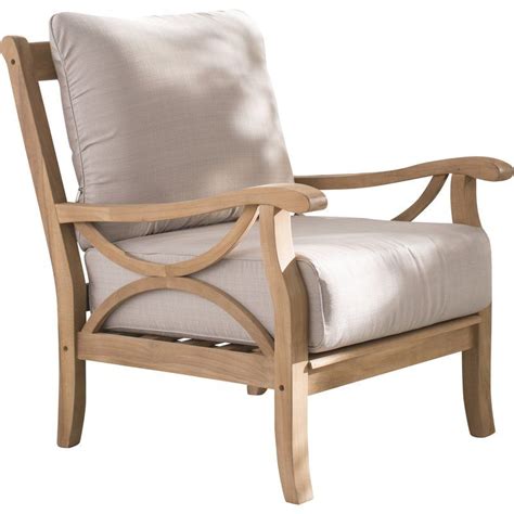This pair of patio chairs give you a spot to sink back and soak up some sun beside a loved one. Killead Teak Patio Chair with Cushions | Patio chairs ...