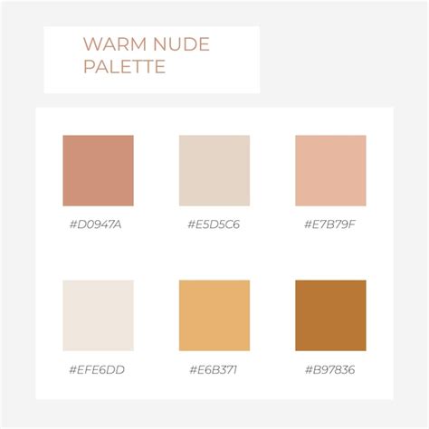 Elemento De Cor Paleta De Cores Na Moda Paleta Nude Marrom
