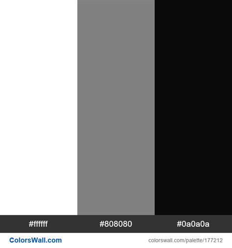 Discord Colour White Grey And Black Colors Palette Colorswall