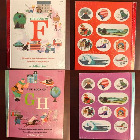 Vintage Little Golden Book Set Rare My First Golden Learning Library Complete Set Collectible
