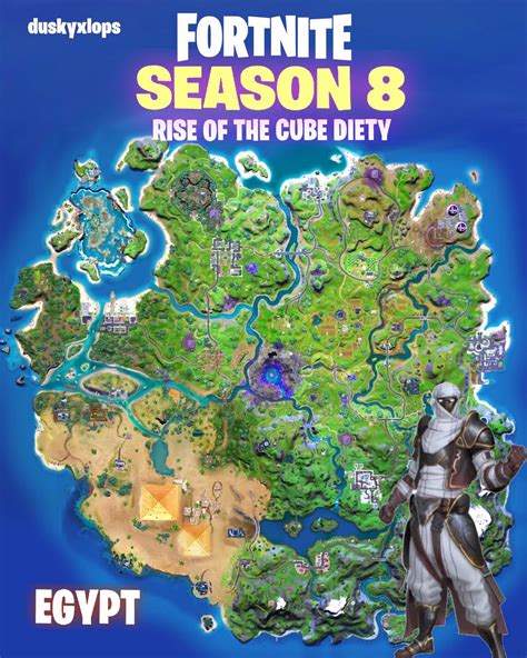Season 1 8 Map Of Fortnite