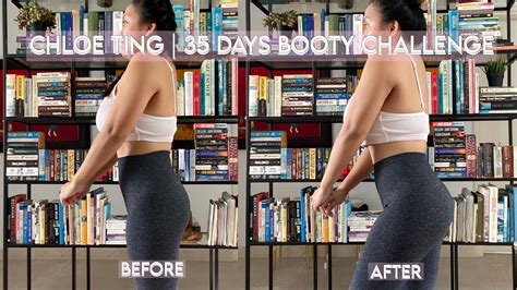 Chloe Ting 35 Days Booty Challenge Before And After Results Youtube