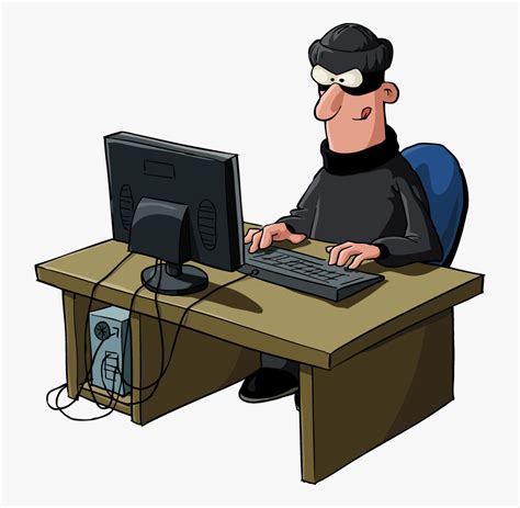 58260 Hacker Caricature Free Transparent Clipart Clipartkey
