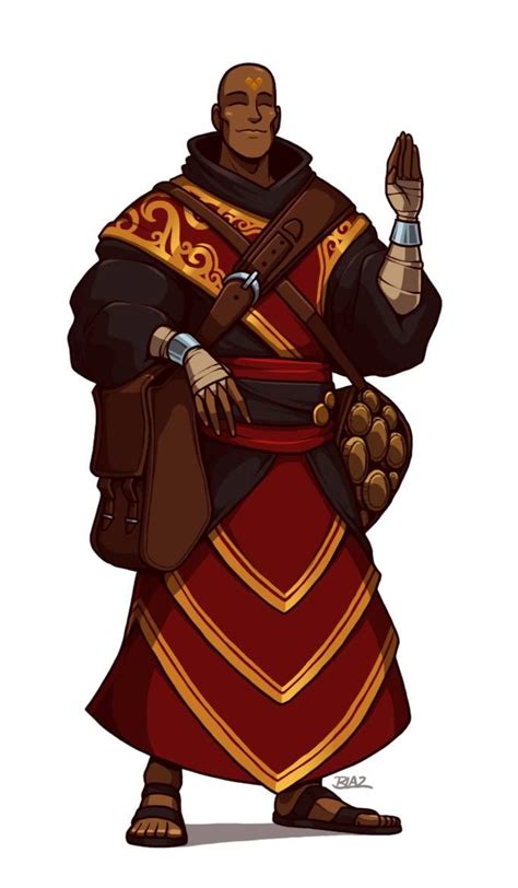 Monk By Blazbaros On Deviantart Rpg Character Character Portraits