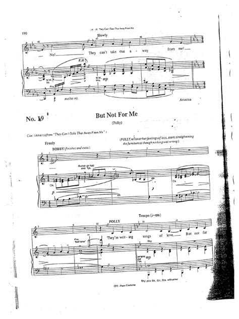 But Not For Me Sheet Music Entertainment General