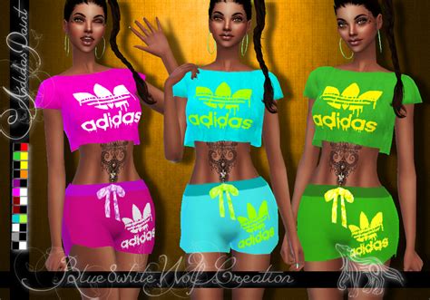 Sims 4 Ccs The Best Adidas Paint Set By Blue8whitewolfcreation