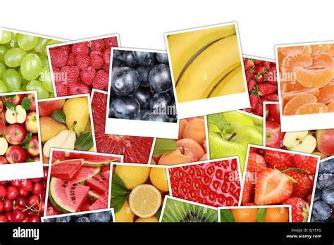 Fruits Background With Apples Oranges Lemons Banana Strawberry And