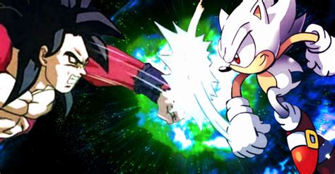 Hyper Sonic Vs Goku Ssj4 By Yugiohplayer On Deviantart