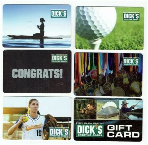 Dick S Gift Card Lot Of Golf Outdoor Sports Sporting Goods A No Value Ebay