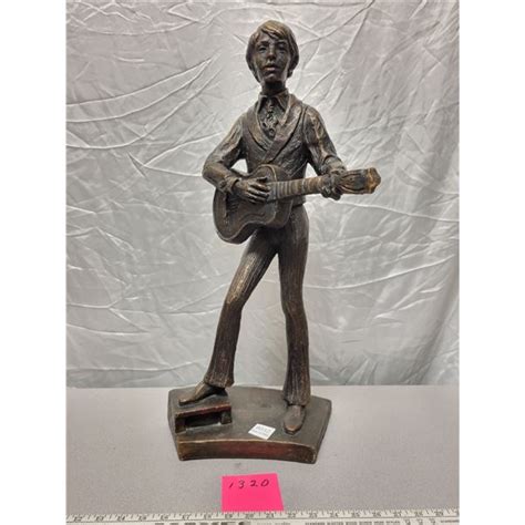 Statue Of Guitar Player Very Heavy Schmalz Auctions
