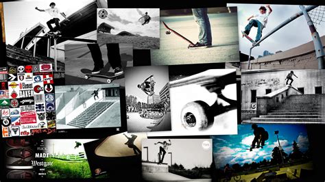 Skateboarding Collage Photo Inspiration Photo Wall Photo