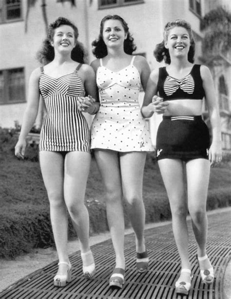 vintage everyday vintage snapshots prove that 40 s women fashion is always… maillot de bain