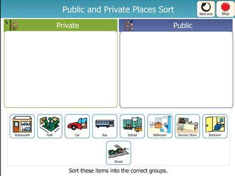 Public And Private Sort