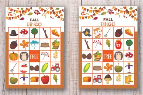 Printable Fall Bingo For Kids