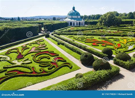 Flower Garden Of Kromeriz Palace Czech Republic Stock Photo Image Of