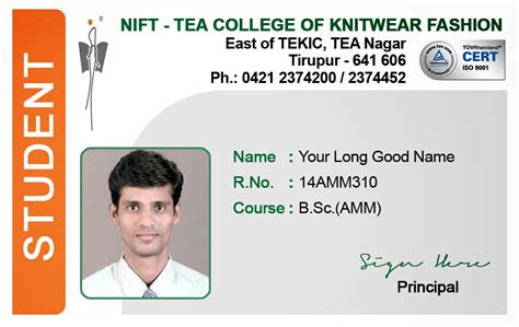 Id Card Coimbatore Ph 97905 47171 Student Id Card Templates For