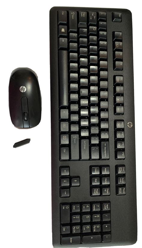 Hp Wireless Keyboard Slim With Usb Receiver Mouse Kbrf57711 3 Pc