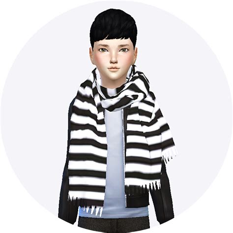 Sims 4 Ccs The Best Scarves For Kids By Sims 4 Marigold