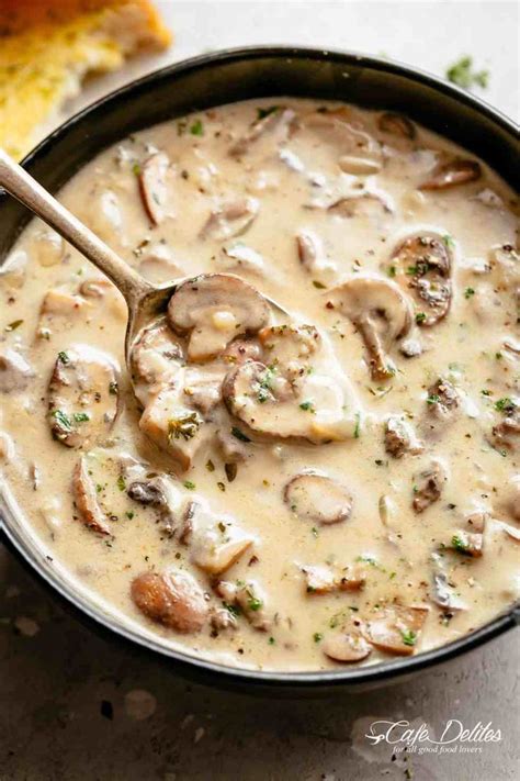 Cream Of Mushroom Soup Cafe Delites Cream Soup Recipes Mushroom