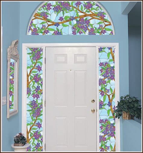 Biscayne Stained Glass Privacy Film Wallpaper For Windows