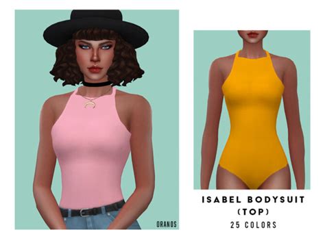Isabel Bodysuit Top By Oranostr At Tsr Sims 4 Updates