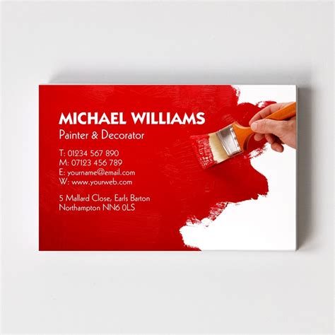 Painter And Decorator Templated Business Card 1 Able Labels