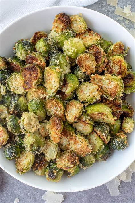 Crispy Garlic Parmesan Brussels Sprouts My Diary Recipes
