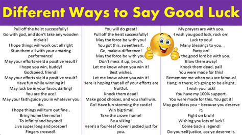 Different Ways To Say Good Luck Funny Cute And Creative Vocabulary Point