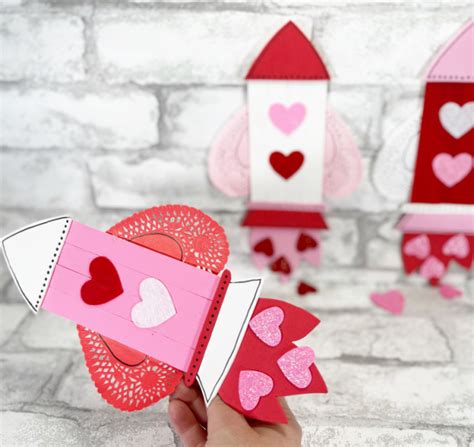 Rocket Ship Valentine Craft Laura Kellys Inklings