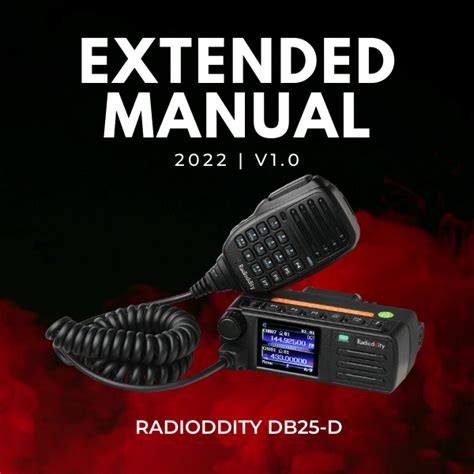 Radioddity Db25 D Extended Manual V10 2024 Latest Version