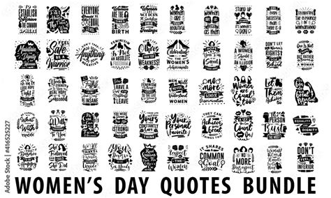 International Womens Day Inspiring Quotes Bundle Womens Day Quotes Pack Collection Women
