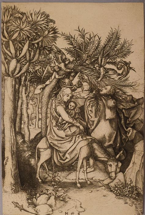 Sold Price Martin Schongauer Etching Flight Into Egypt May 6 0121