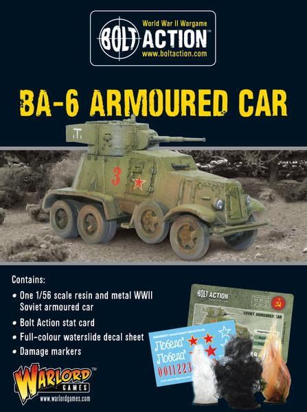 Warlord Games Wgb Ri 113 Soviet Ba 6 Armoured Car Bolt Action