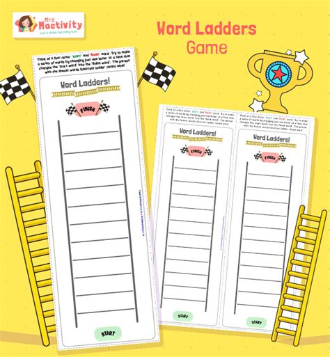 Word Ladder Activity Phonics Games
