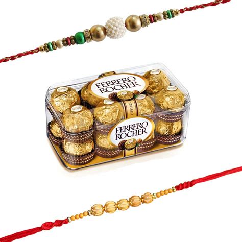 SFU E Com Combo Of Rocher 16 Pieces With Set Of 2 Rakhi Amazon In