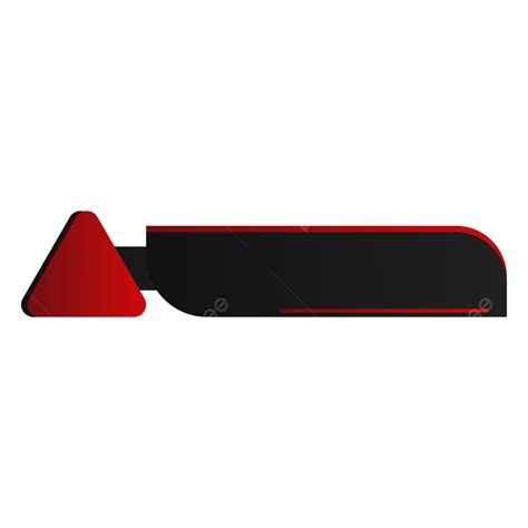 Youtube Banner Clipart Hd Png Black And Red Lower Third For Youtube