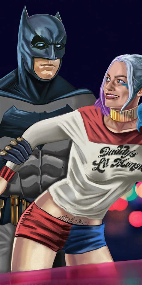 1080x2160 Batman Vs Harley Quinn Suicide Squad 4k One Plus