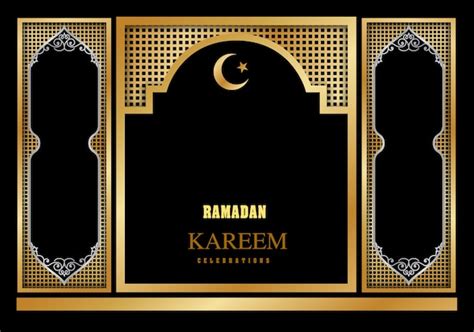Premium Vector Ramadan Kareem Card And Frame