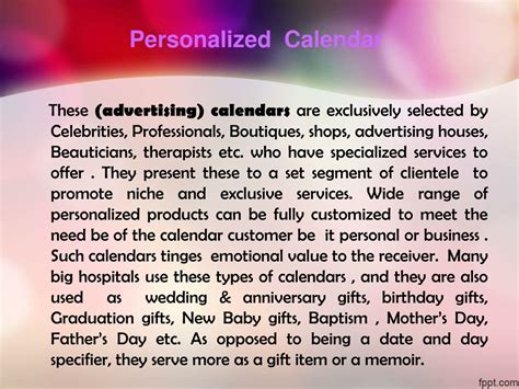 Ppt Types Of Calendars That Have Evolved As Promotional Product Over
